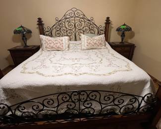 King bed with mattresses in great shape!