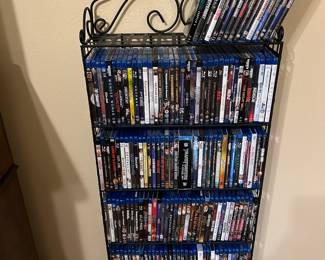 Blu Rays with shelf