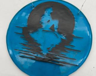 Little mermaid glass art