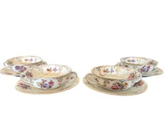 Victoria Dbl Handle Teacups 