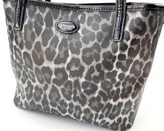 Coach animal print purse 