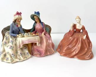 Coalport Natalie & Doulton Ladies at tea 