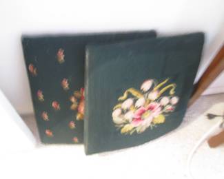 2-Needlepoint Chair Seats