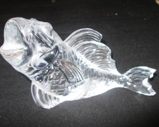 Baccarat Crystal Fish Sculpture