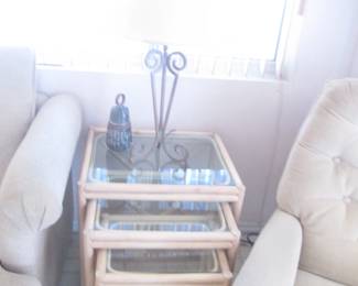 Bamboo Stacking Tables