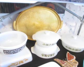 MCM Fireking "Greek Key" & Vintage Pyrex