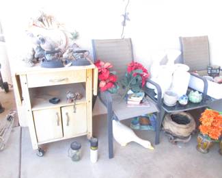 2-Stacking Yard Chairs