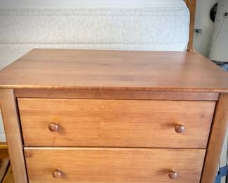 Wood dresser, bedframe, and night stand