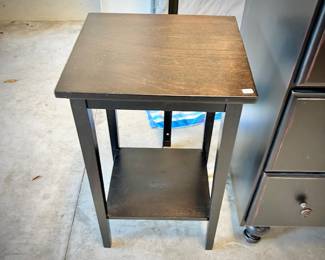 Low black end table