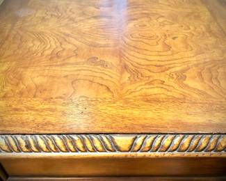 Hooker "South Seas" writing desk and 4-drawer chest