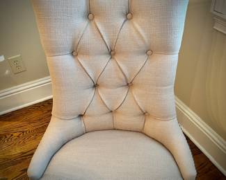 Six dove gray chairs