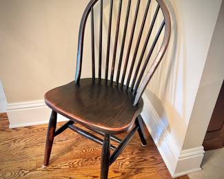 Black Windsor chair