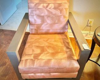 Pair of Thayer Coggin (Hickory, NC) Milo Baughman-designed contemporary armchairs