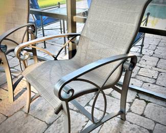 Pair of outdoor patio chairs