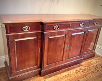 English breakfront credenza/buffet