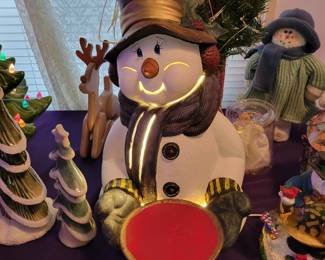 Vintage Ceramic Snowman