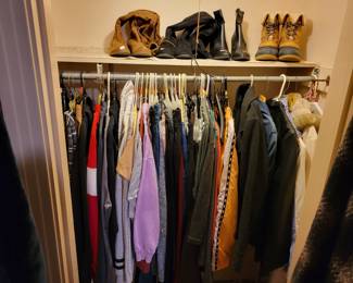 Women's clothing and coats.