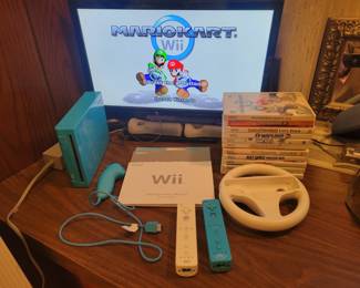 Limited Edition Nintendo Wii Blue Console RVL-101