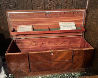 Beautiful Cedar Sweetheart Chest by Virginia Made $150 original paperwork included.