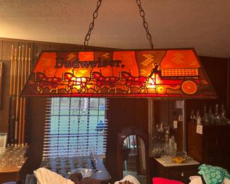 Vintage Budweiser Clydesdale Bar Light