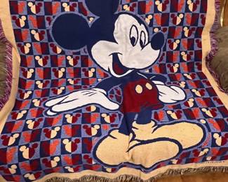 $10 Authentic Disneyworld Mickey Mouse Throw, very well made.