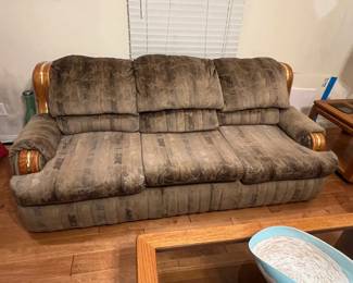 Queen size sleeper sofa in great condition with memory foam mattress $200