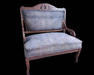 Gray Antique Settee