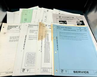 Porsche Service Paperwork Mystery Lot
