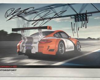 Autographed Porsche GT3 R Hybrid 11.5” Porsche Motorsport Photo & Specs
