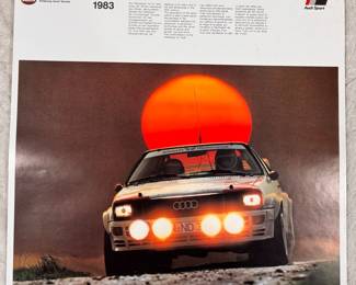 Audi Sport 1983 Calendar