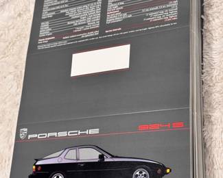 Porsche 924S Sales Brochures Unfolded 1987
