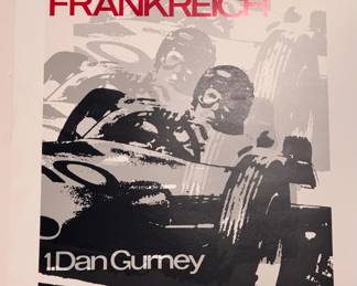 Porsche Grosser Preisvon Frankreich Signed And Numbered Print
