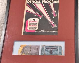 18th 500 Mile International Sweepstakes 1930 Official Program And Tickets
