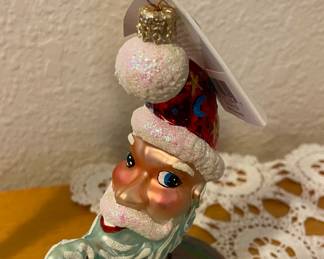 Christopher Radko Moon Glow Santa ornament