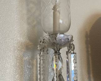 Crystal hanging prism buffet lamp