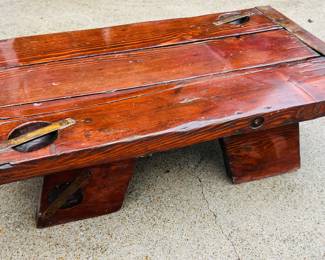 WW II Liberty Ship Hatch Cover Converted to Coffee Table
