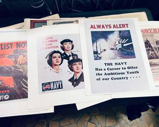 Great Vintage Navy Advertisement Posters!