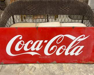 Antique Porcelain Coca Cola Sign Advertising