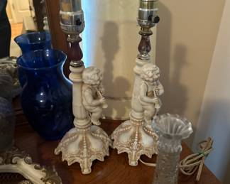 Cherub lamps
