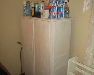 Wardrobe and cleaning supplies 