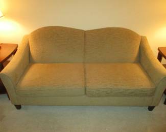 Sofa, beige in color, excellent condition 