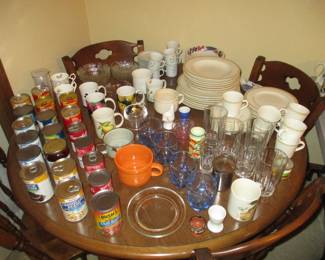 Kitchen items and food