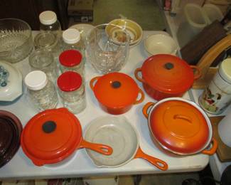 Cast iron pots and pans