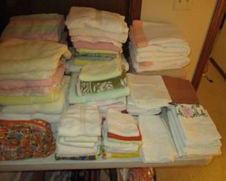 Towels and bedding