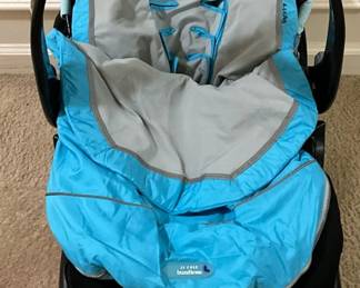 Black Blue Car Seat