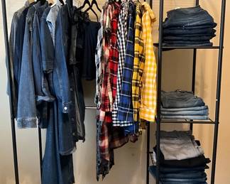 Womens Denim Flannel