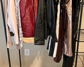 Womens Leather Faux Leather