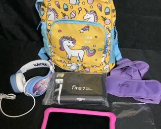 Yellow Unicorn Tab Bag