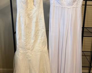 Two Short Sleeve Wedding Dresses