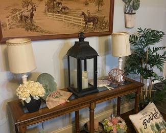 50 x 23" framed art puffy fabric 3D,